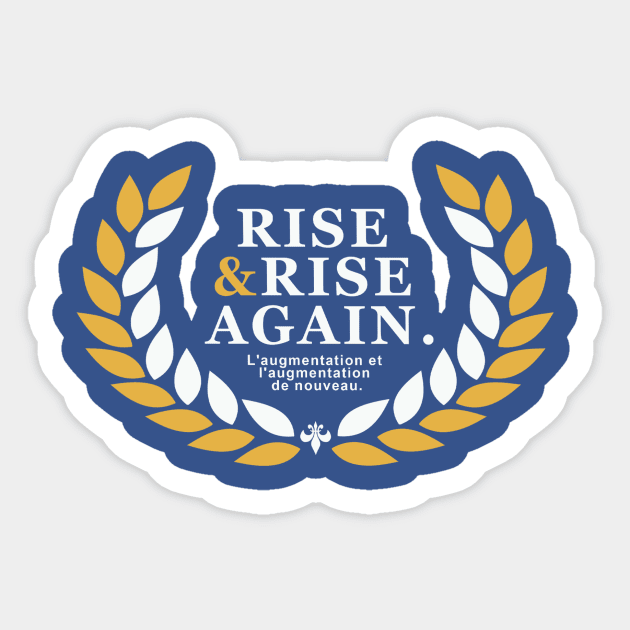 Rise & Rise Again Warriors colorway Sticker by TheSteadfast